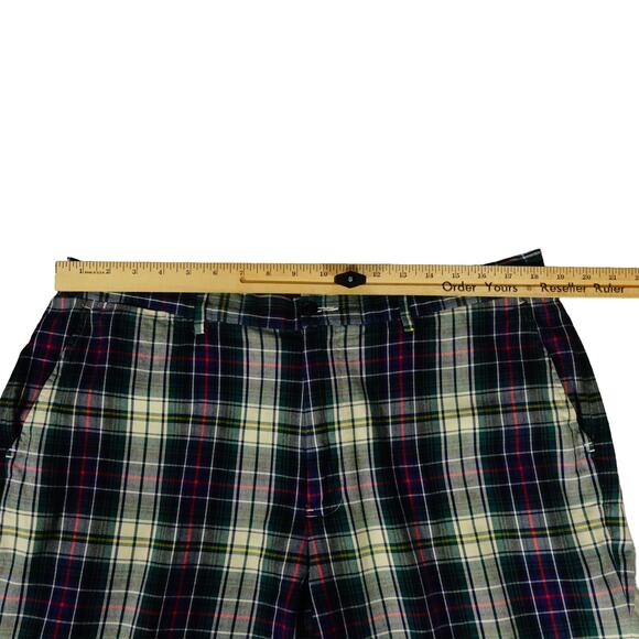 Ralph Lauren Vintage Christmas Golf Plaid Cotton 90s Y2K Old Money Pants 38x30 - Picture 3 of 8